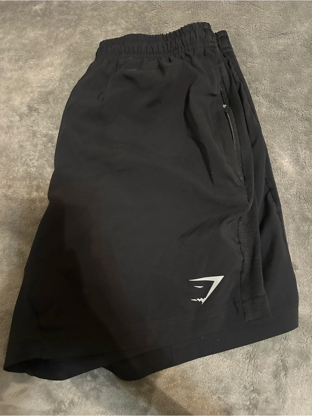Gymshark Black Training Shorts with Elastic Waist